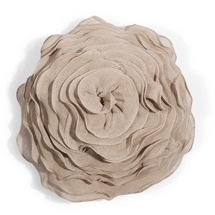 Coussin rose lin <br /> - Lot de 2