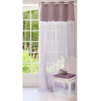 Rideau Juliana gris  <br /> - Lot de 2