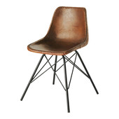 Vintage-Stuhl Leder Braun   Austerlitz