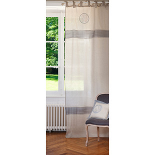Cortina Armoirie gris <br /> - Lote de 2