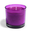 Bougie Verre prune <br /> - Lot de 6