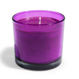 Plum Glass Candle <br /> - Set of 6