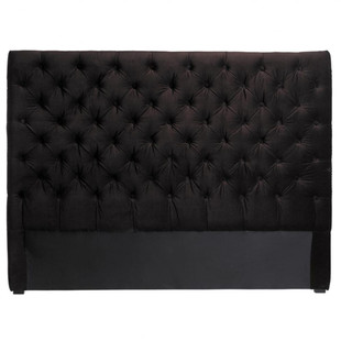 Tête de lit 160 cm chocolat <br />Chesterfield