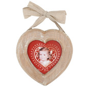 Cadre coeur ruban Brocante