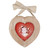 Cornice cuore con nastro Antico