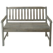 Gartensitzbank Holz angegraut Saint-Malo