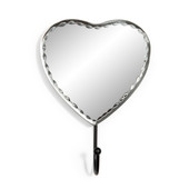Patère miroir Coeur