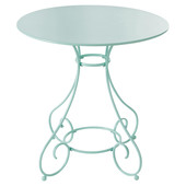 Metal round garden table, green Mary