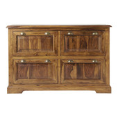 Wood Shoe Cabinet Lubéron