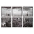 Set of 6 New York City by night canvases