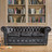 Ledersofa schwarz  Vintage