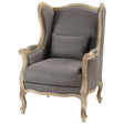 Bergère grijze taupe Manoir