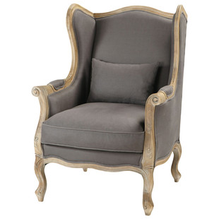 Bergère taupe grisé Manoir