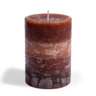 Chocolate Cylinder Candle <br /> - Set of 6