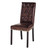Chaise cuir marron  Elizabeth