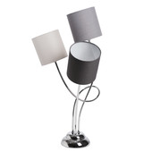 Lampe triple boucle Chrome