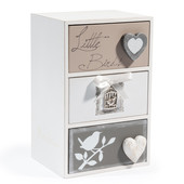 Boite 3 tiroirs Little Birds