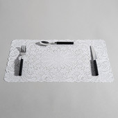 Set de table Séville blanc <br /> - Lot de 6