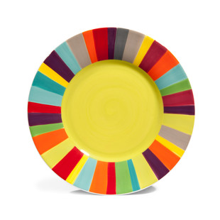 Piatto da dessert Soleya verde <br /> - Lotto di 6