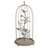 Candelabro grigio gabbietta per uccelli