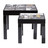 Conjunto 2 mesas bajas Manhattan lacadas