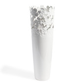 Flora white vase