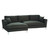 Sofa 5 seat sectional corner sofa in Grey