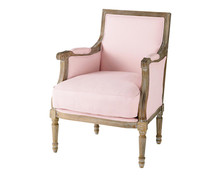 Pink Linen Living Room Armchair<br />Casanova