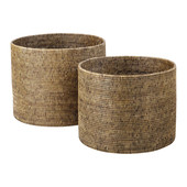 Körbe-Set 2-teilig Rattan Kalewa