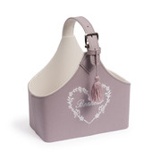 Happiness mauve storage basket