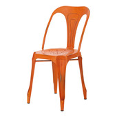 Stuhl im Industriestil orange Multipl's
