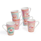 6er-Set Kaffeetassen Sweetlife