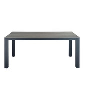 Table de jardin rectangulaire grise L 180cm<br />Escale