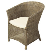 Fauteuil de jardin beige Adelie