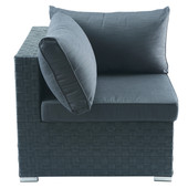 Charcoal gray corner Square Garden