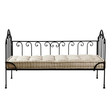 Rusty wrought iron sofa Capucine