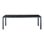 Table de jardin grise rectangulaire L 180cm<br />Stromboli