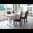 Chaise cuir marron  Elizabeth