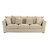 Divano 4 posti fisso beige <br />Balthazar
