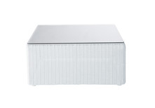 Table basse de jardin blanche<br />Mykonos