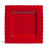 Plat bord Gastronome rood <br /> - Lot van 6
