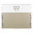 Taupe Heart Linen Headboard Slipcover, 160cm