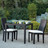 Chaise de jardin noire Miami