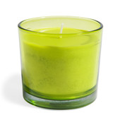 Bougie verre verte <br /> - Lot de 6