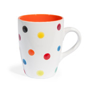 Mug Confetti orange <br /> - Lot de 6
