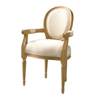Fauteuil  chêne  Louis