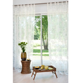 Cortina Fiora natural  <br /> - Lote de 2