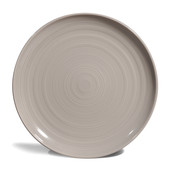 Assiette plate Manosque gris <br /> - Lot de 6