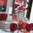 Becher Tonneau rot <br /> - Set aus 6