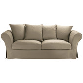 Schlafsofa 3-Sitzer, taupe  Roma